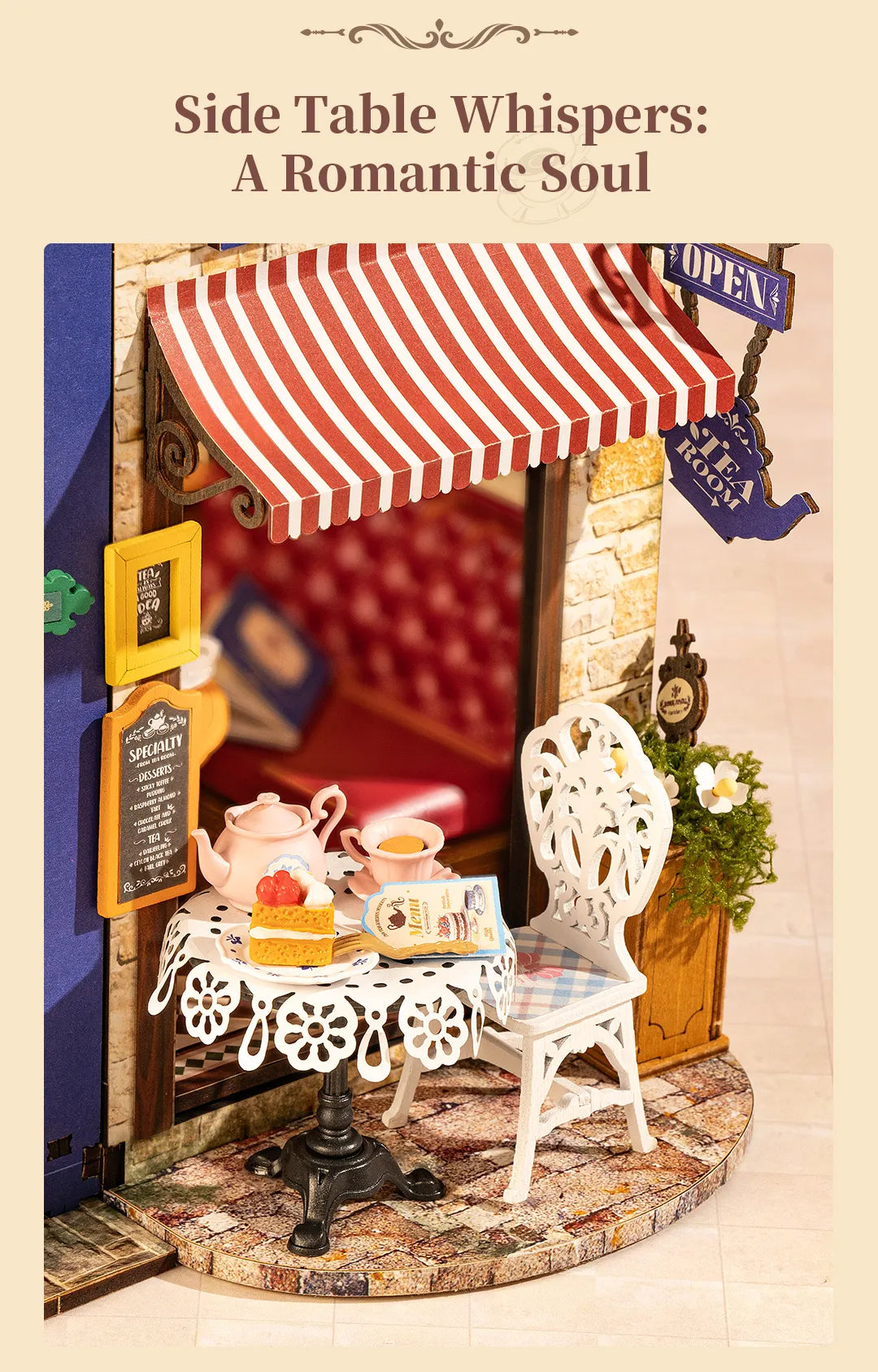 Leisure Time Café Dollhouse - Tea Room Kit