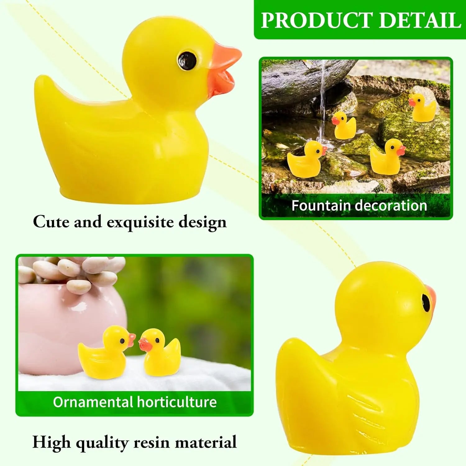 Mini Resin Ducks - 100/200Pcs