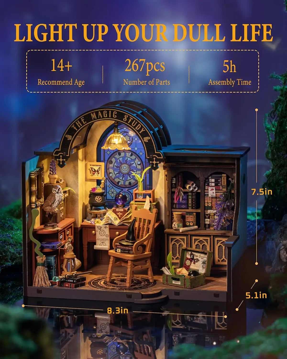 Magic Study Miniature House – DIY Wizard’s Workshop