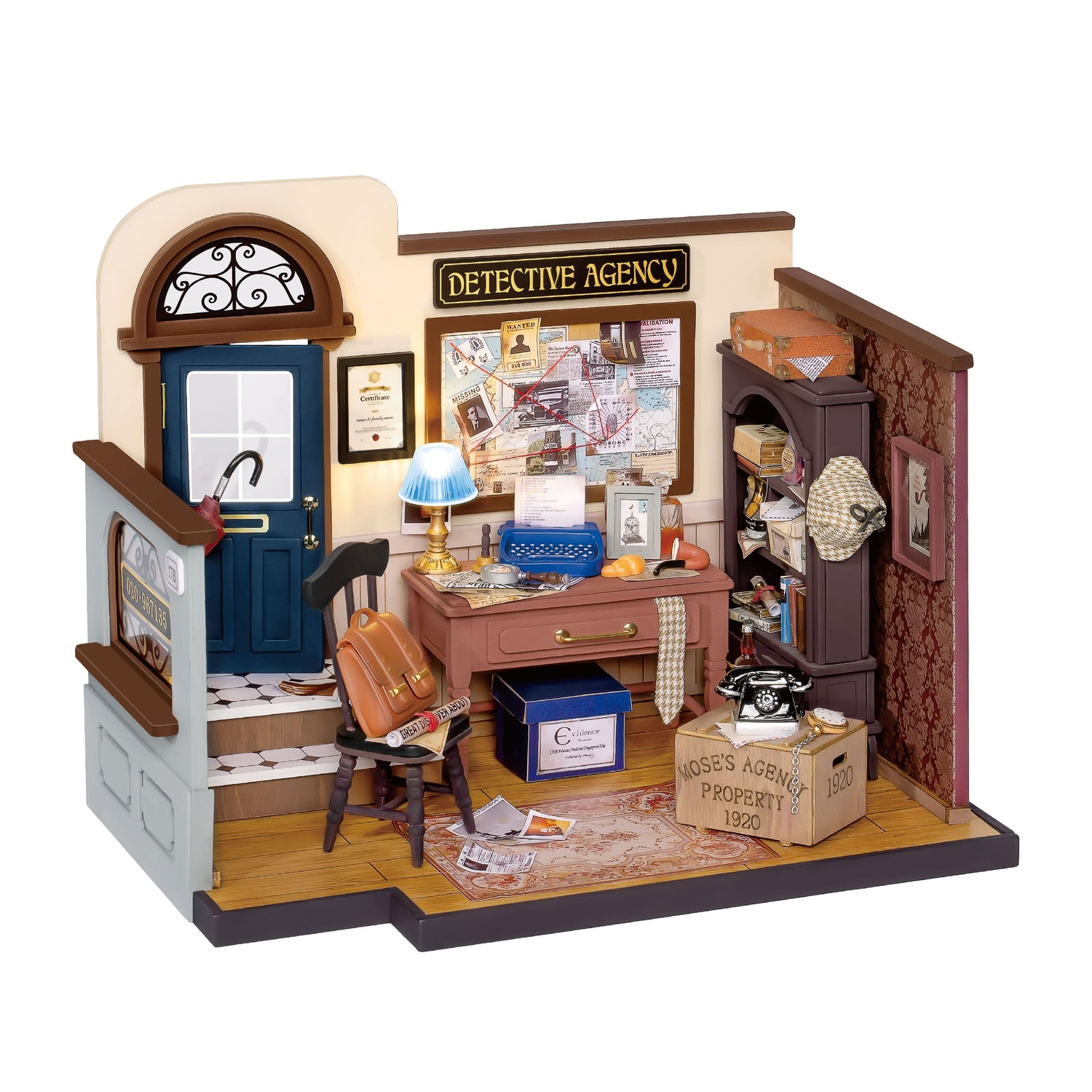 Mose’s Detective Agency- Mystery Unraveled: The Detective’s Office Miniature