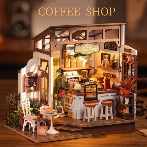 Miniature Cozy Coffee Café