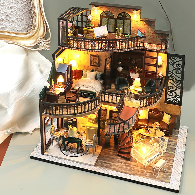 Dollhouse Kit with Furniture