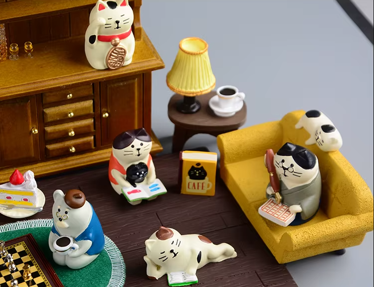 Cute Cat Figurine Miniatures