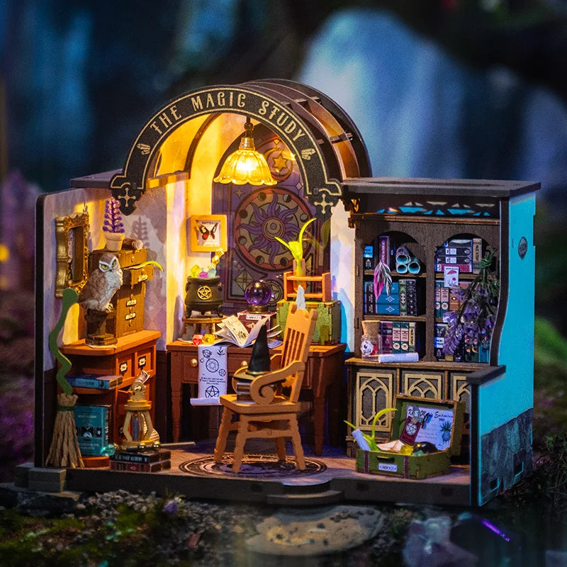 Magic Study Miniature House – DIY Wizard’s Workshop