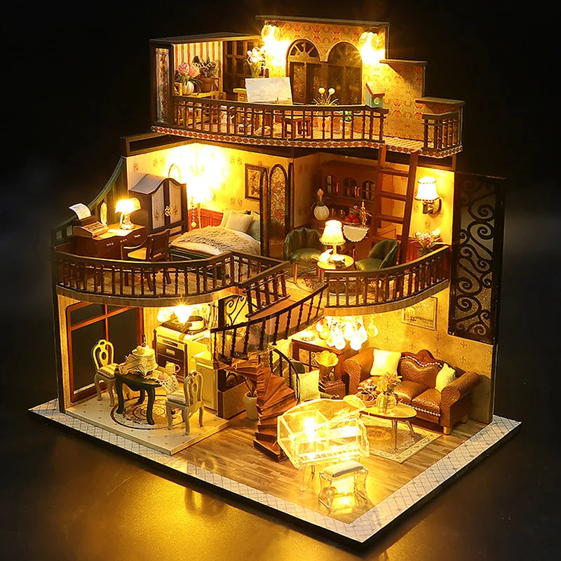 Dollhouse Kit with Furniture