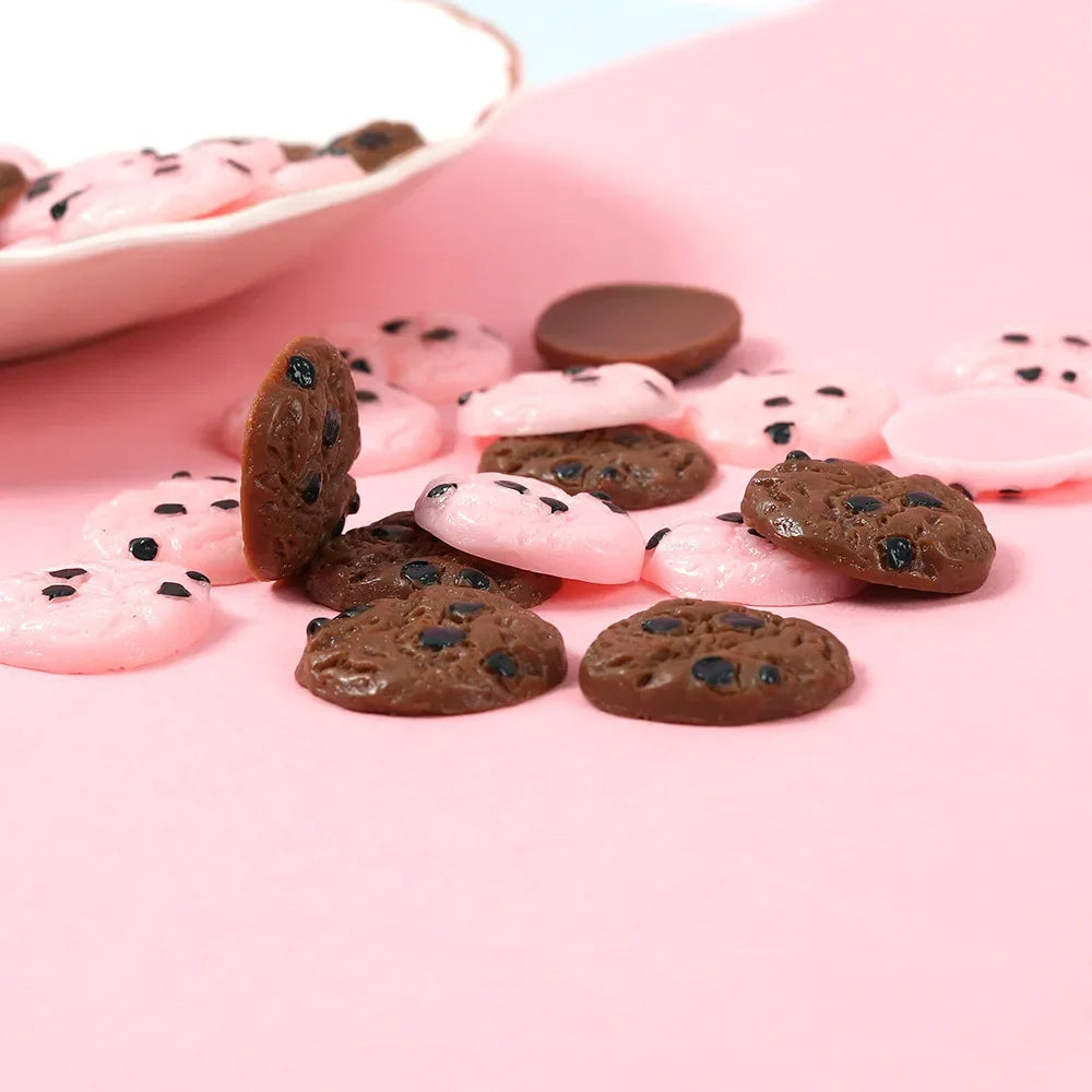 Miniature Chocolate Cookie Charms – Set of 10