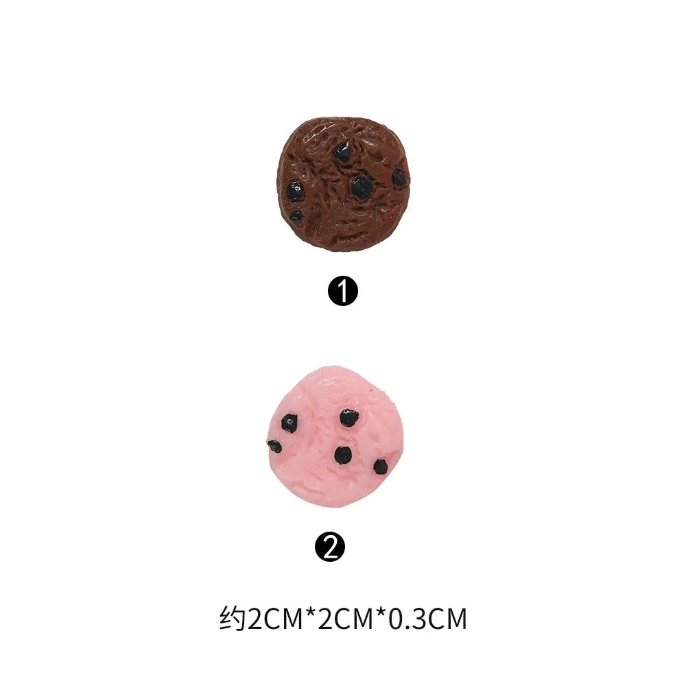 Miniature Chocolate Cookie Charms – Set of 10