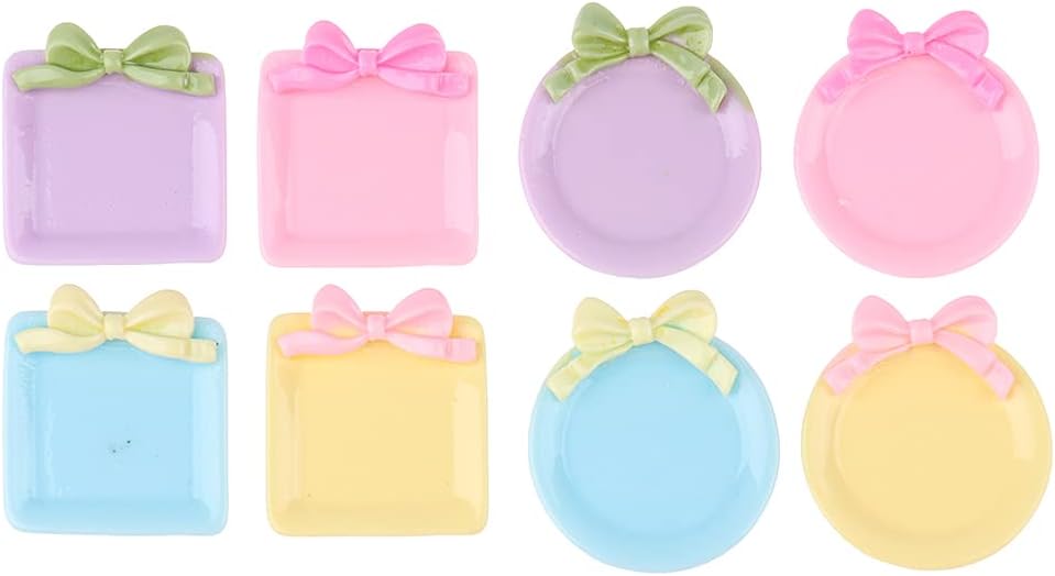 Miniature Resin Plates Kitchen Accessories