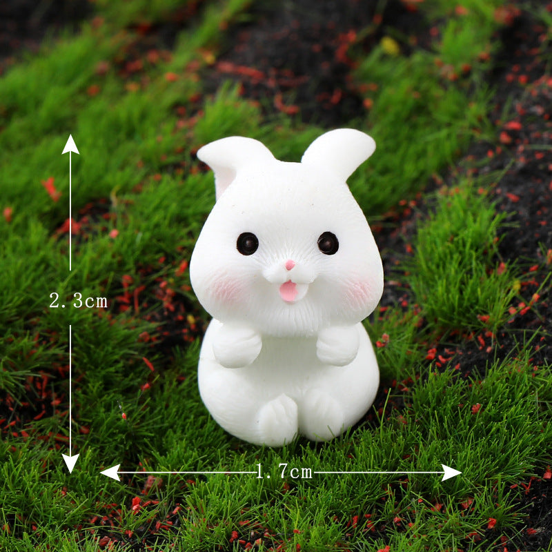 Mini Bunny Resin Craft Figurines