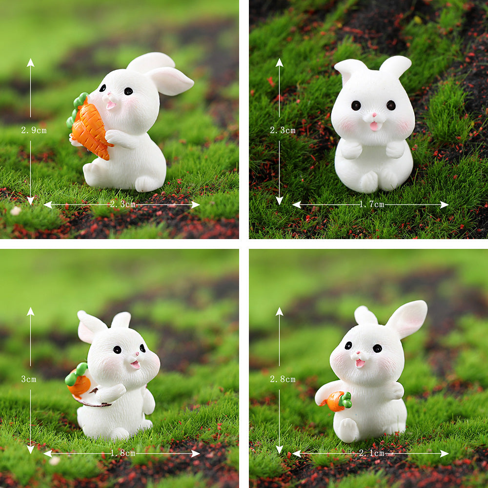 Mini Bunny Resin Craft Figurines