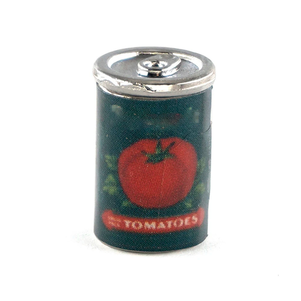 Metal Canned Fruit – Realistic Mini Food Model 5Pcs