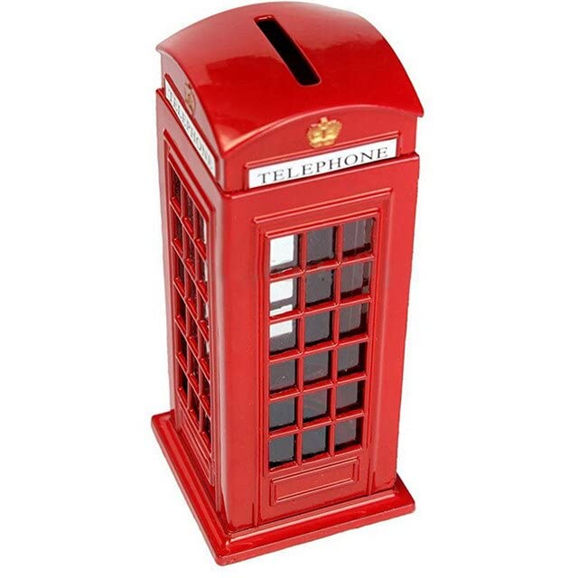 British Red Telephone Booth Piggy Bank!