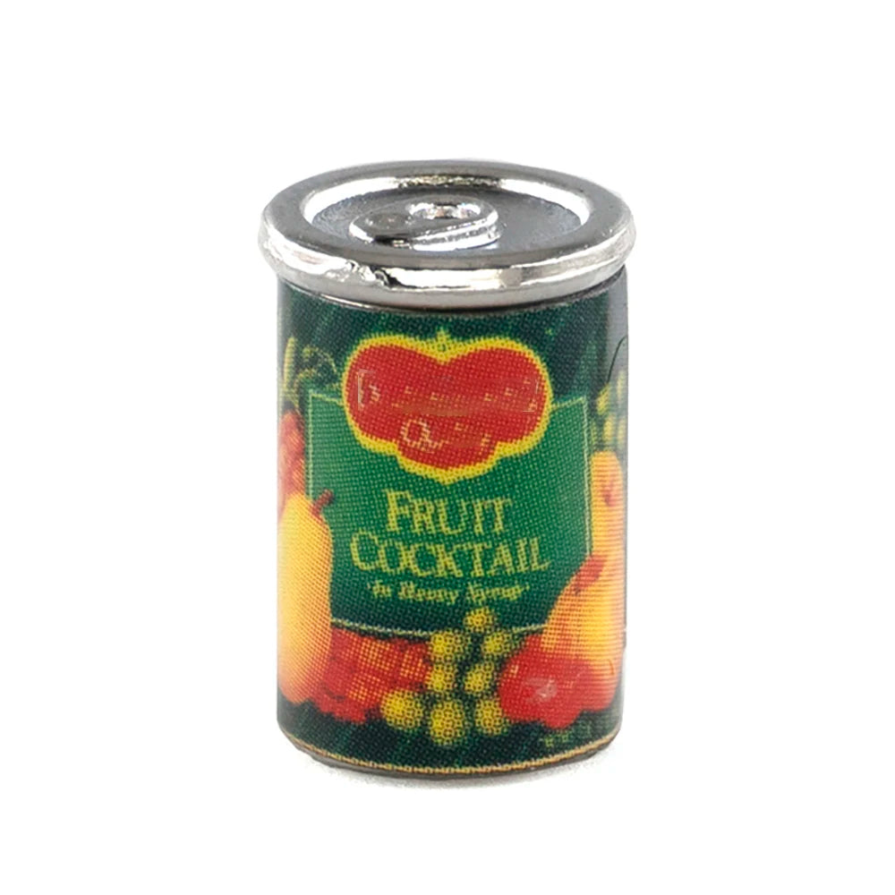 Metal Canned Fruit – Realistic Mini Food Model 5Pcs