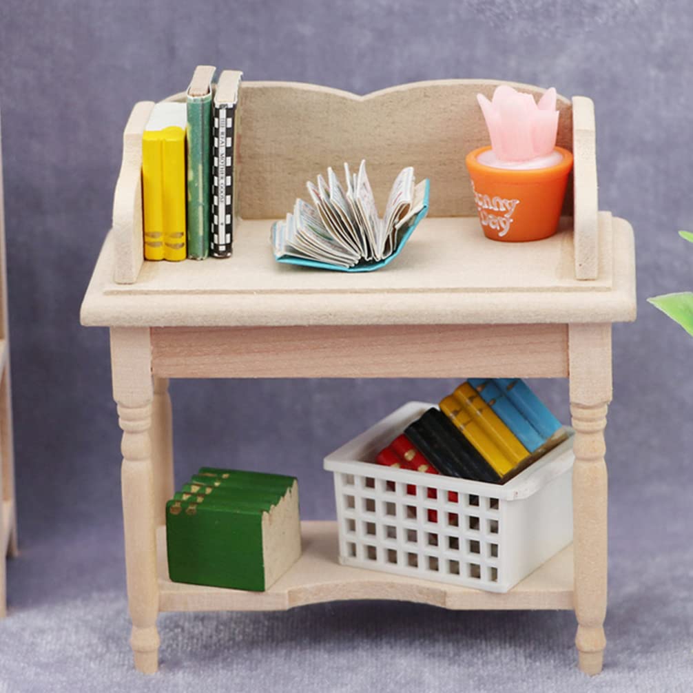 Wooden Desk with Shelf