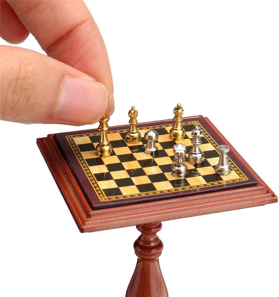 Alloy International Chess Set Checkerboard