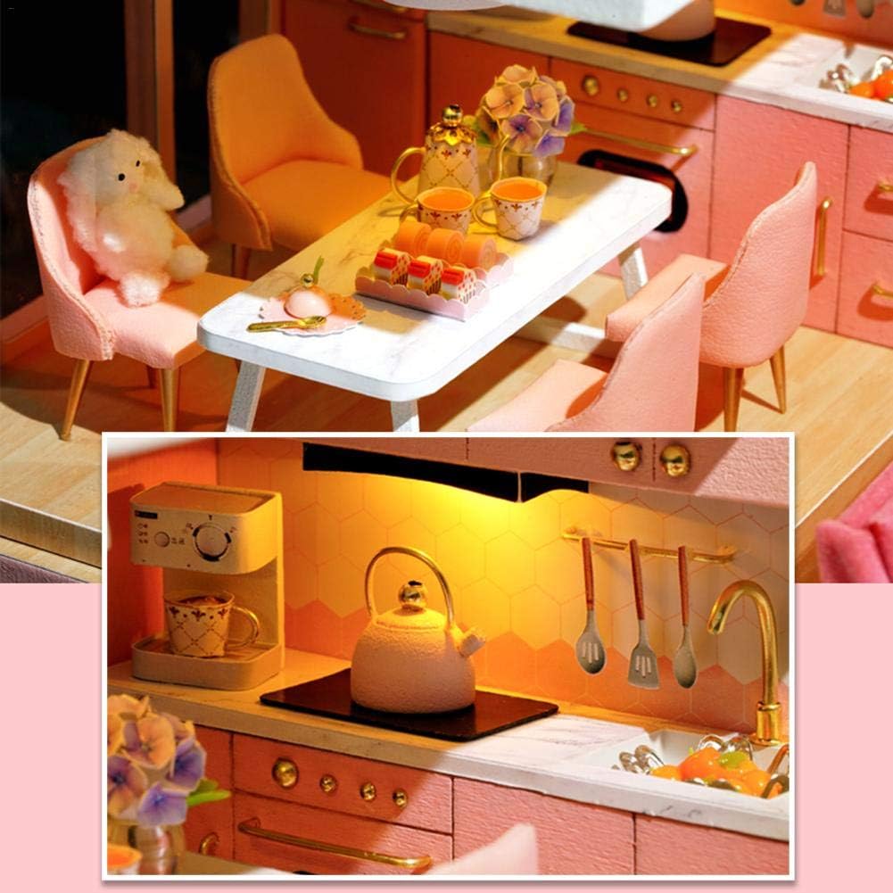 DY Pink Princess Loft Dollhouse 3D Kit