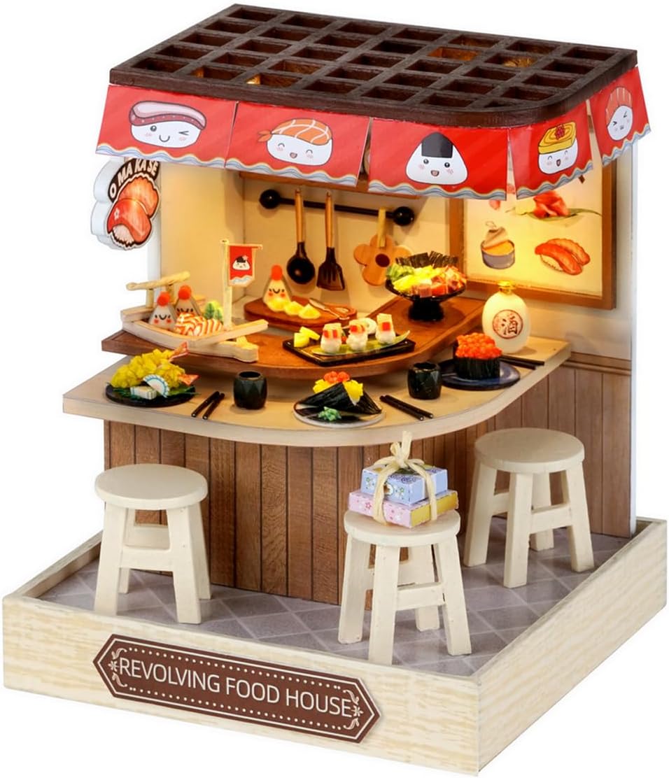 Revolving Food House: A Miniature Sushi Shop