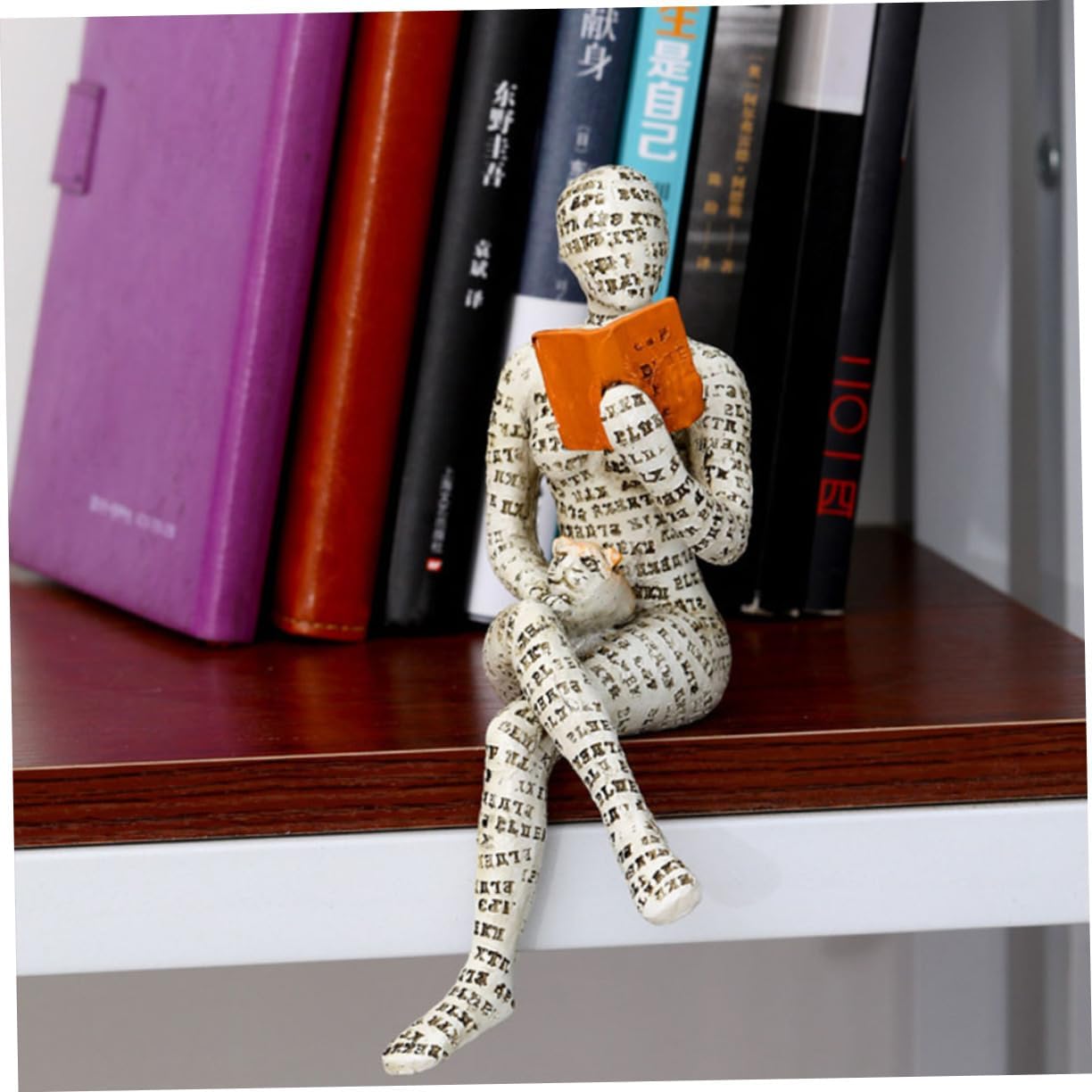 Resin Reading Woman Figurine