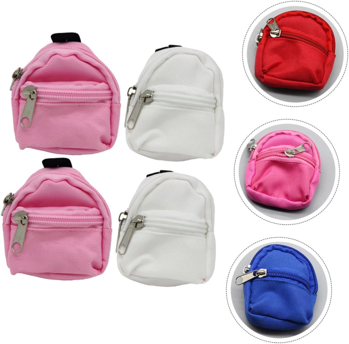 Miniature Doll Backpack – Realistic Canvas Bag