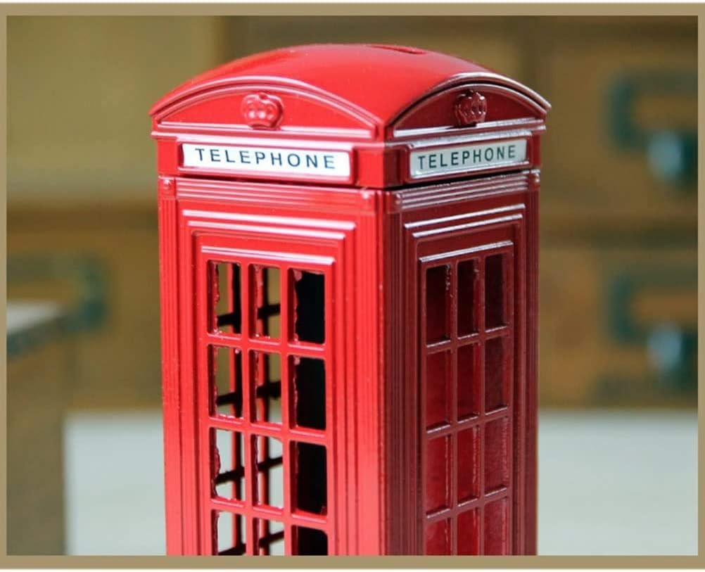 British Red Telephone Booth Piggy Bank!