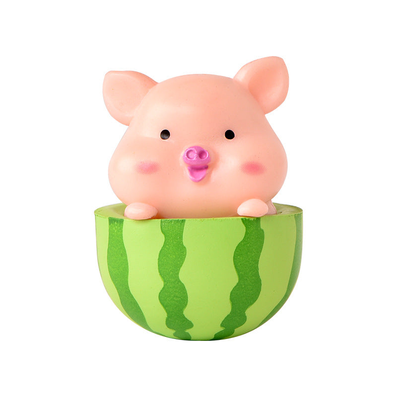 Pig Figurines Miniature Toys Set