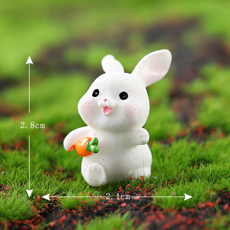 Mini Bunny Resin Craft Figurines