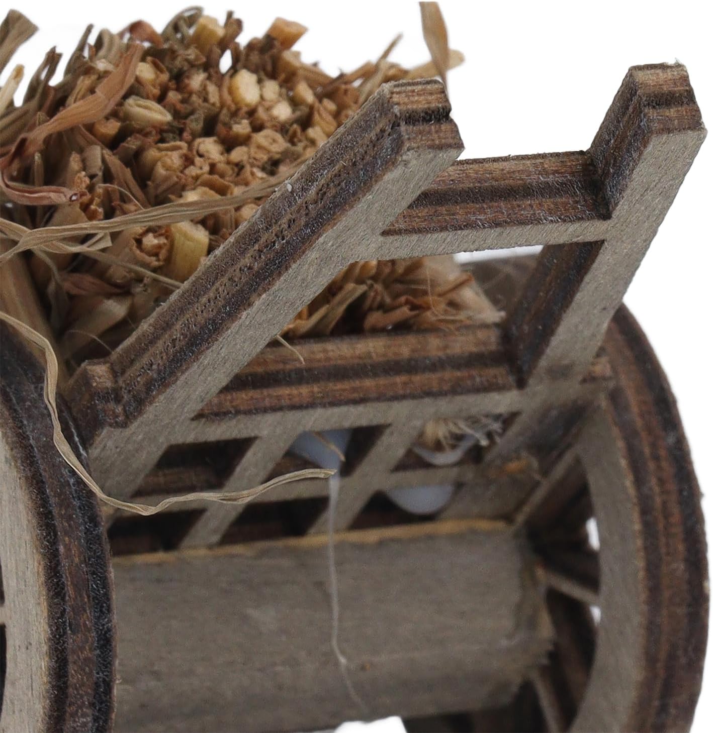 Wooden Farming Cart - Rustic Touch to Your Miniature World