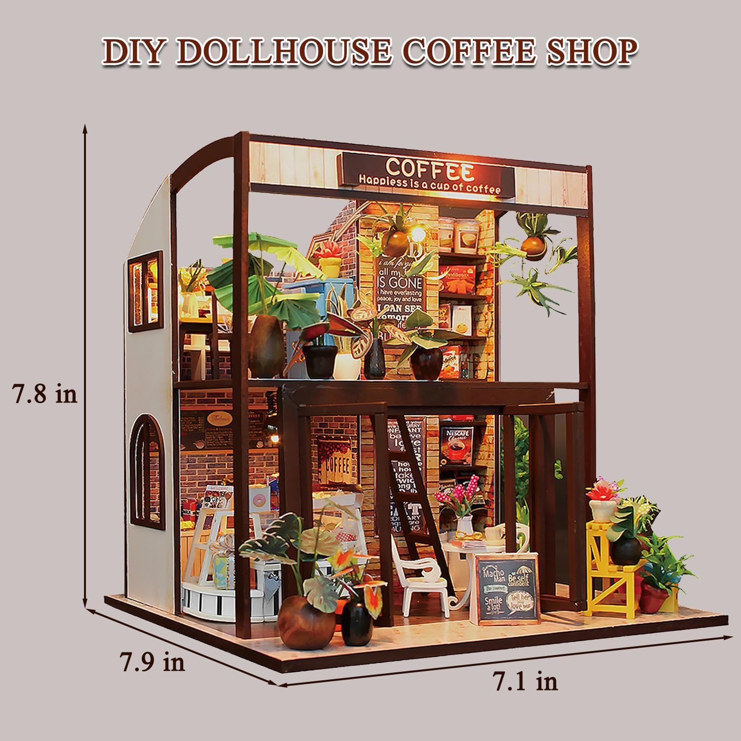 Cozy 2-Story Café Model