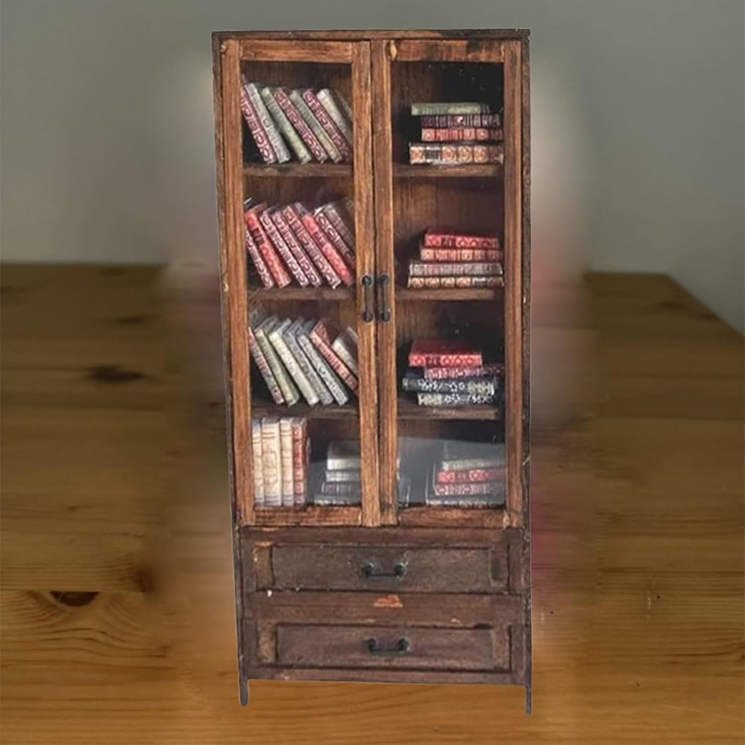 Sensory Miniature Wooden Bookshelf Display