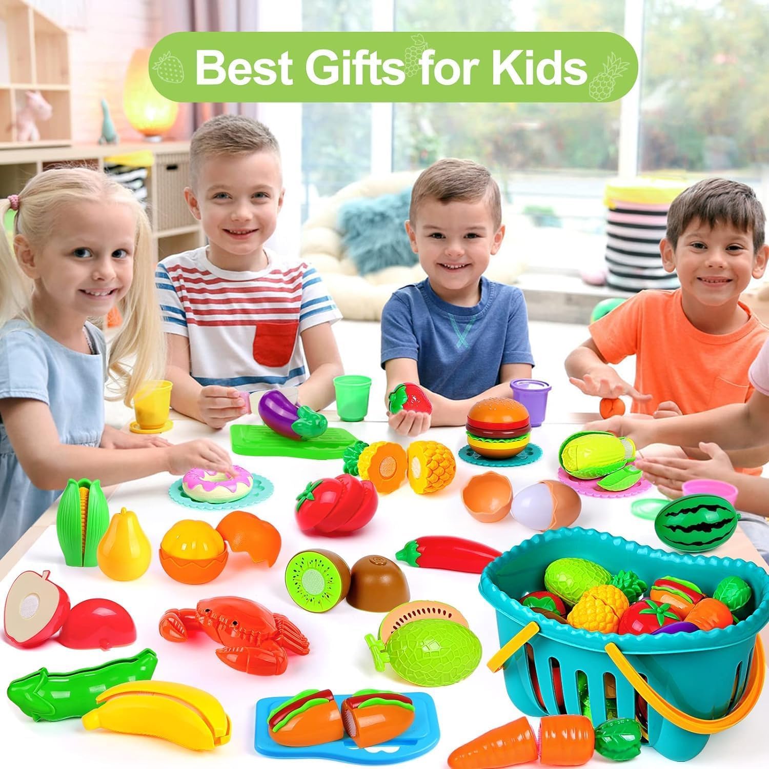 Kids Cutting Play Food Set