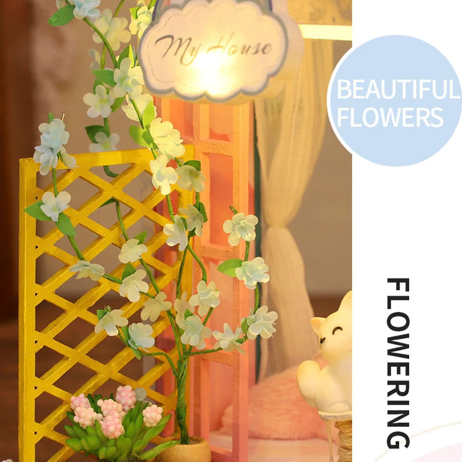 Flower Dreams DIY Miniature Dollhouse Kit 🌿✨