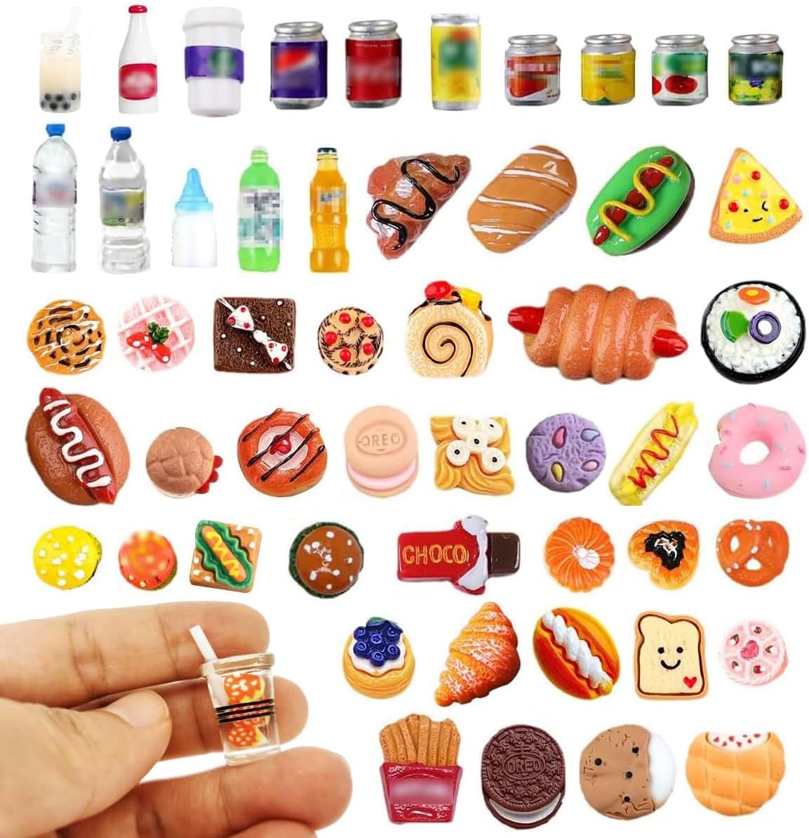 Miniature Food Frenzy: Tiny Tasty Treats 🍔🍩🥤