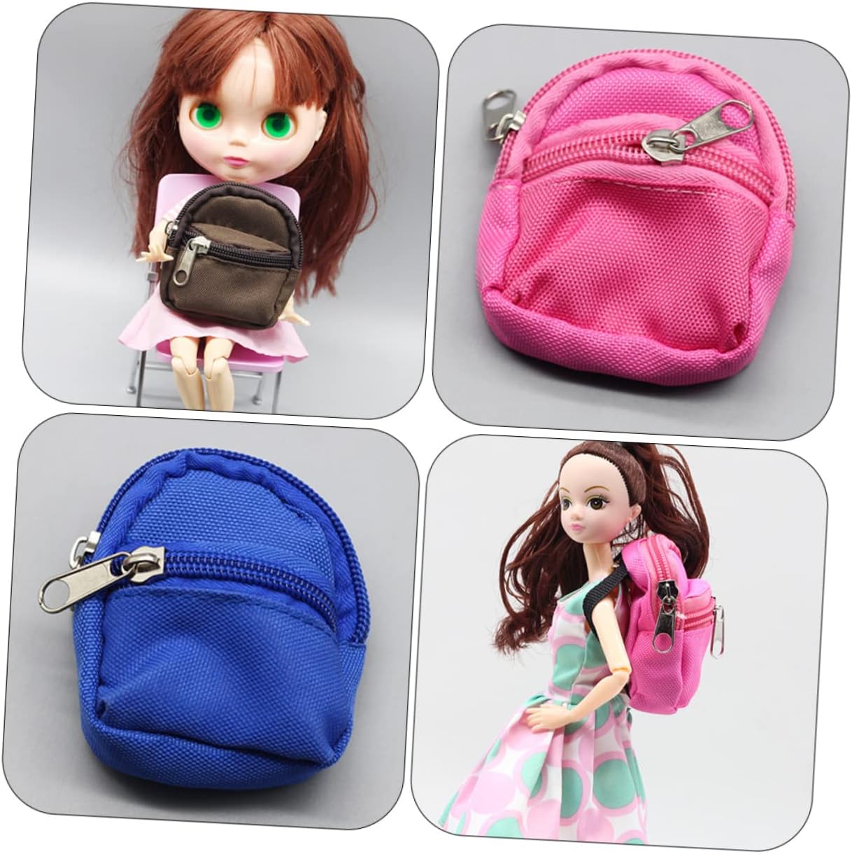 Miniature Doll Backpack – Realistic Canvas Bag