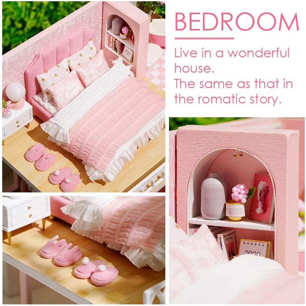 DY Pink Princess Loft Dollhouse 3D Kit