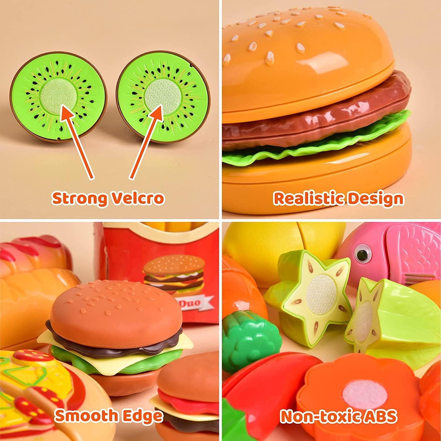 Kids Cutting Play Food Set