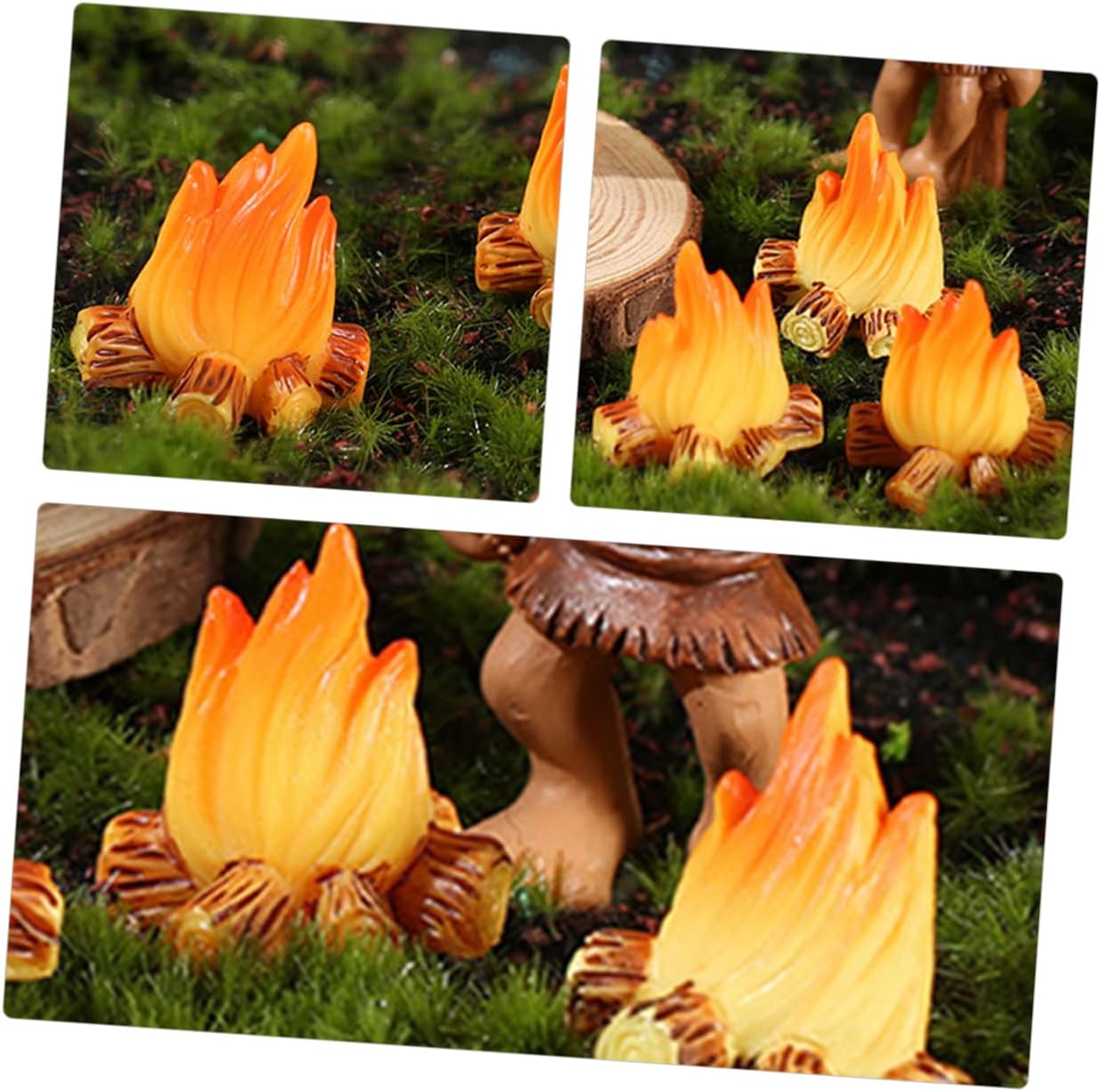 Realistic Bonfire Firewood Model