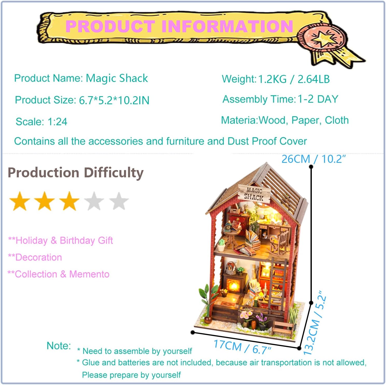 Magic Shack Dollhouse Kit