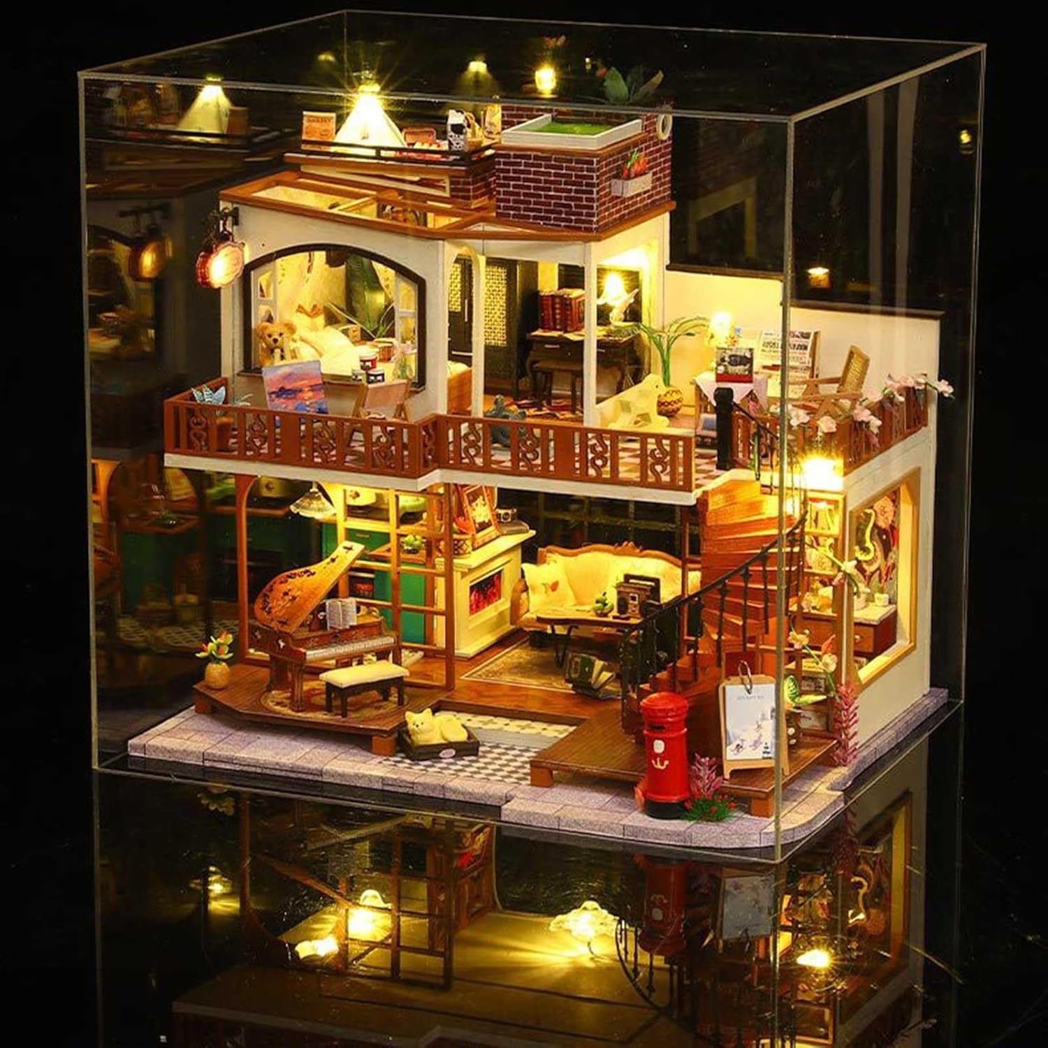 Luxury Villa DIY Miniature Wooden Dollhouse Kit 🏡✨