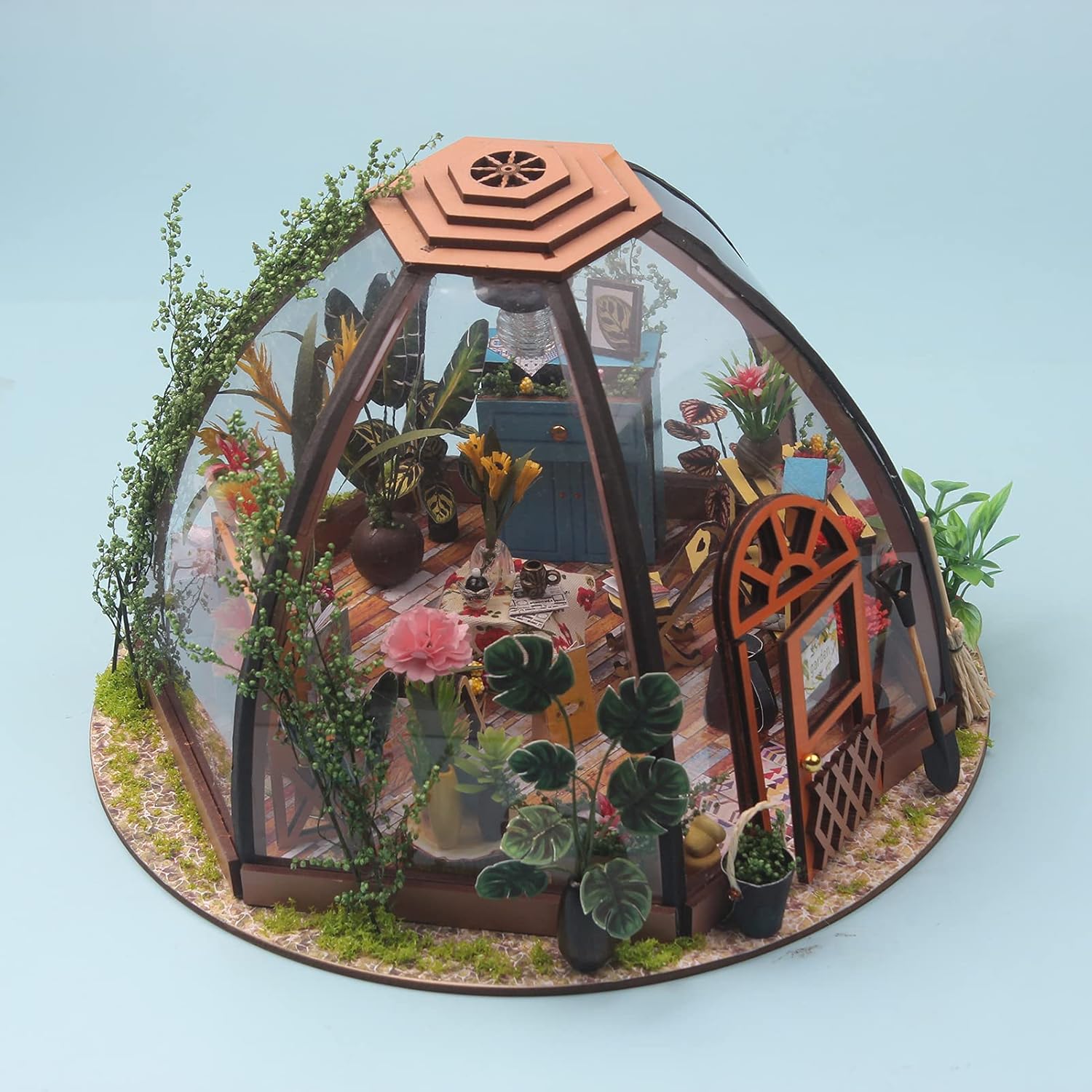 DIY Greenhouse Miniature Botanical Garden Dollhouse Kit 🌿✨