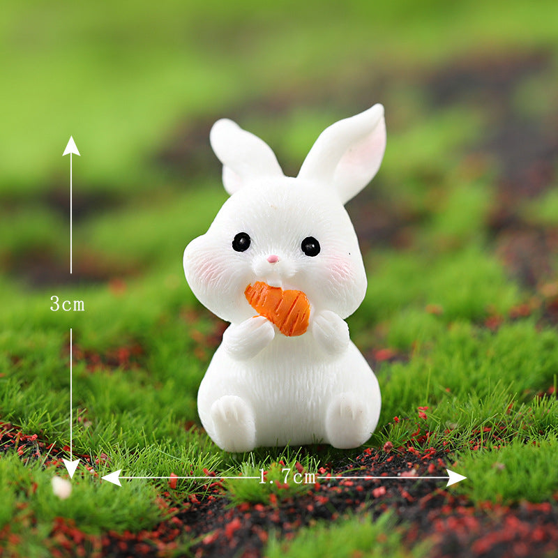 Mini Bunny Resin Craft Figurines