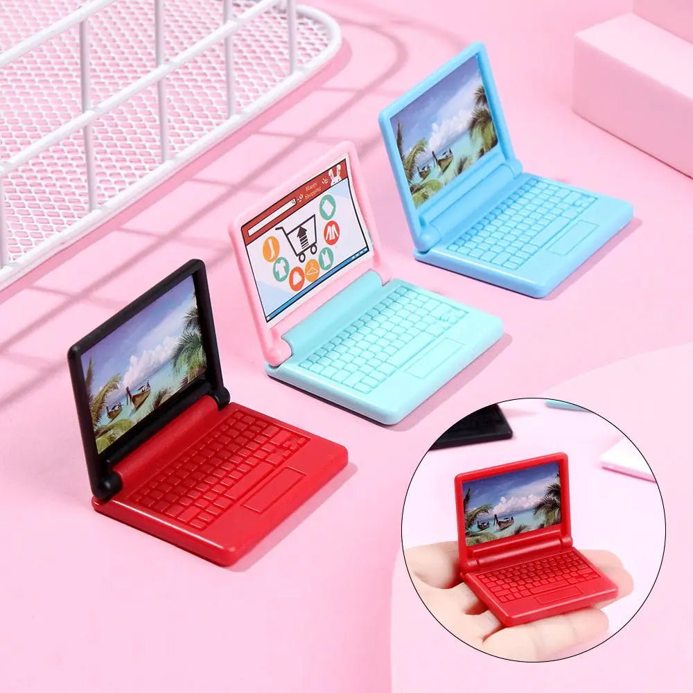 Mini Laptop Model Furniture Accessories - 1Pcs