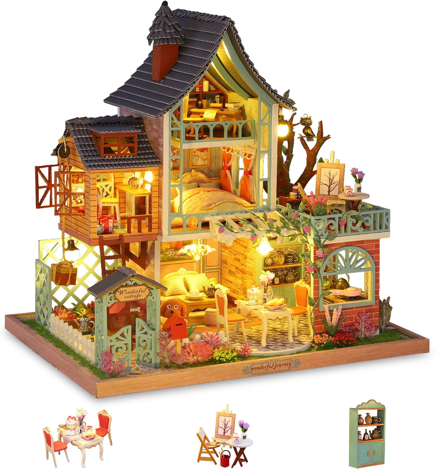 Forest Cottage Dollhouse Mini