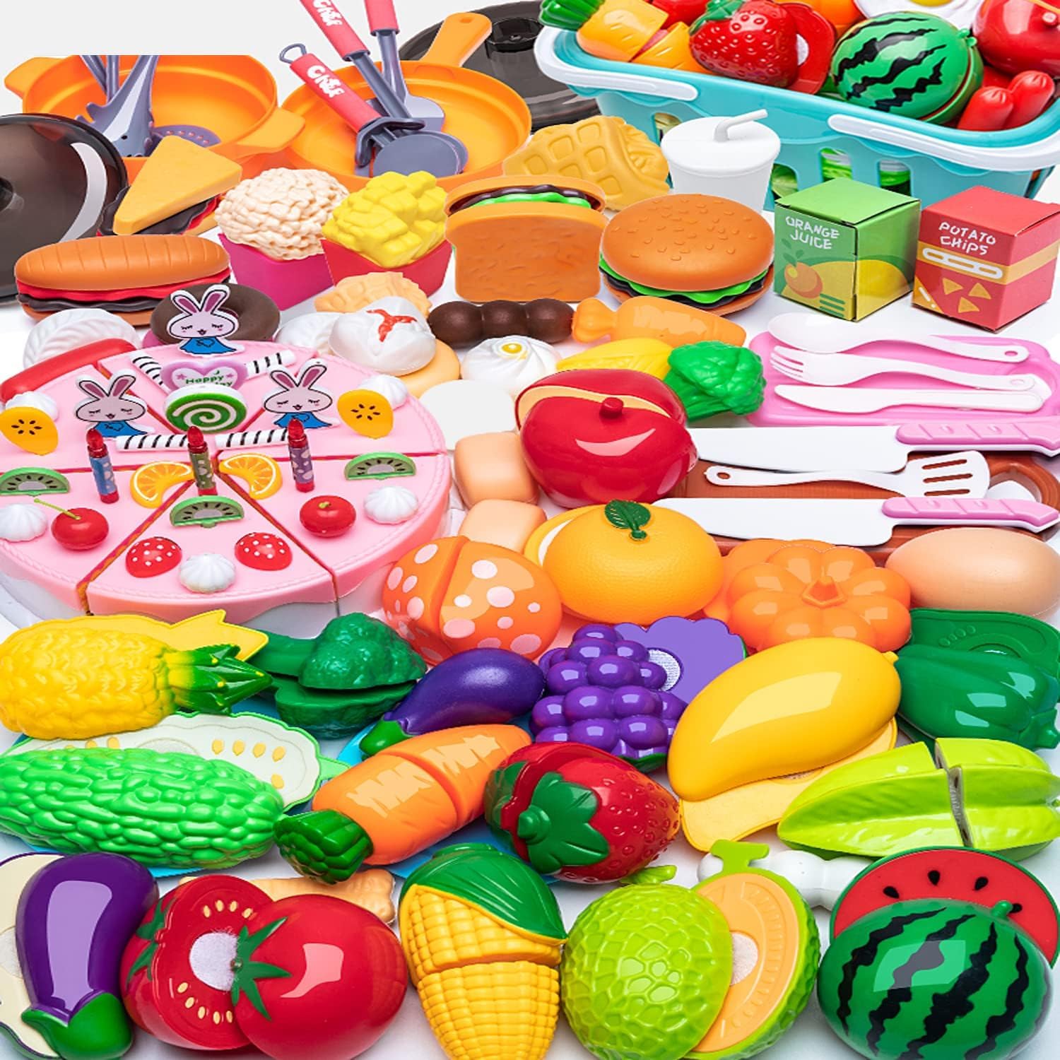 Kids Cutting Play Food Set