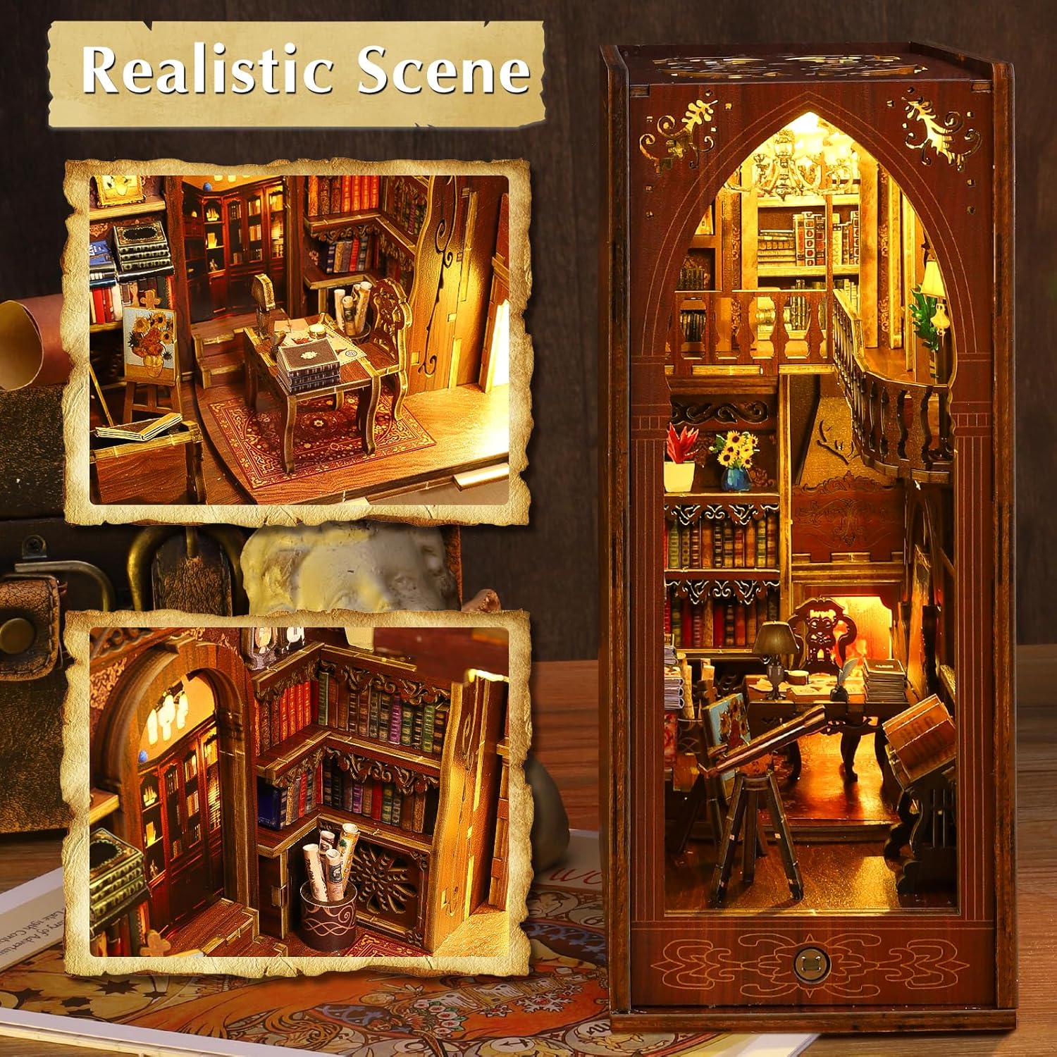 Medieval Library | Enchanting Bookshelf Insert