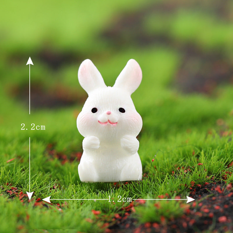 Mini Bunny Resin Craft Figurines