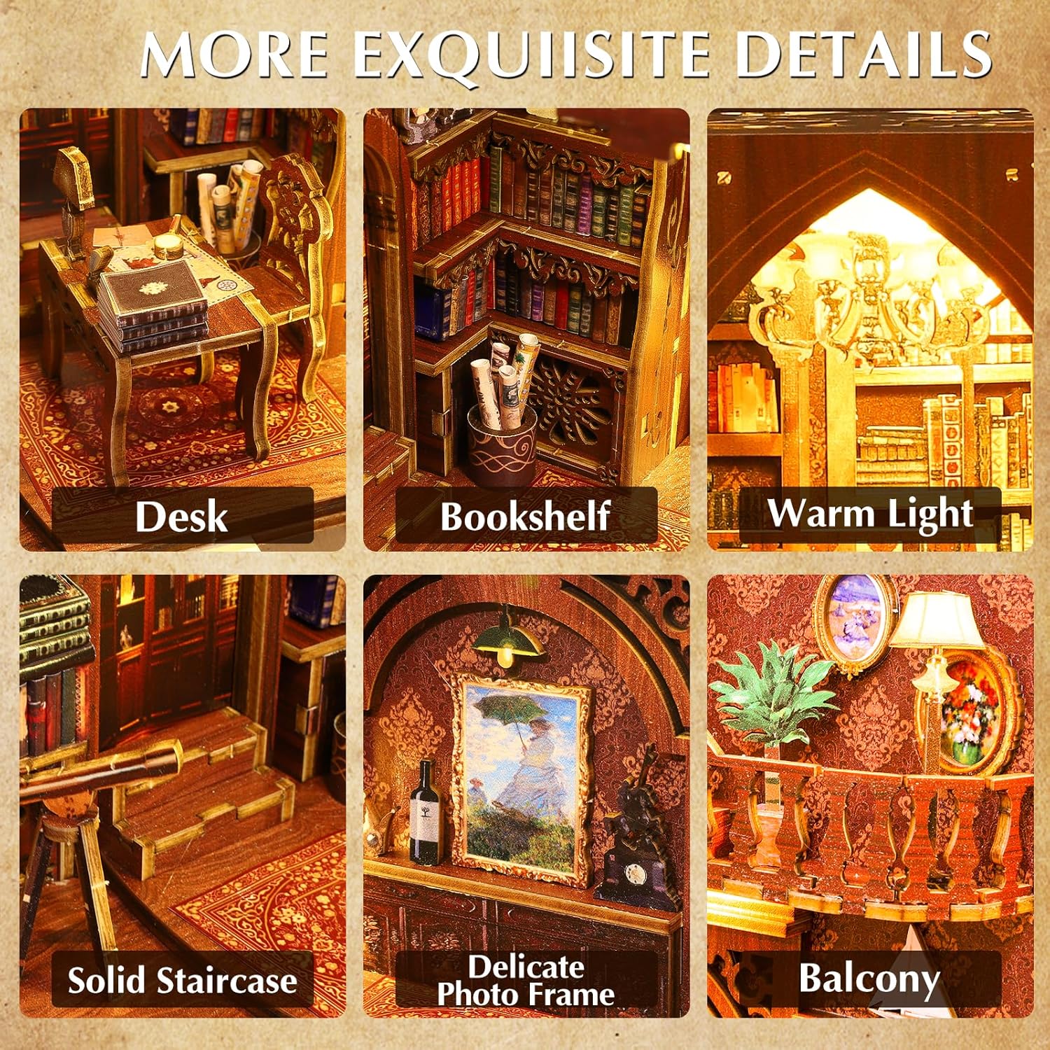 Medieval Library | Enchanting Bookshelf Insert