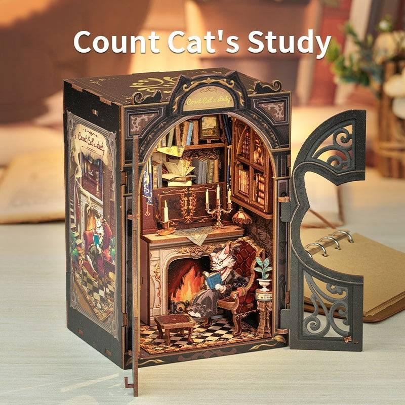 Count Cat's Study DIY Book Nook Kit