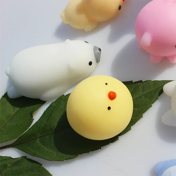 Kawaii Mochi 10 -Squishy Animal Toys 🐼🐰🐣