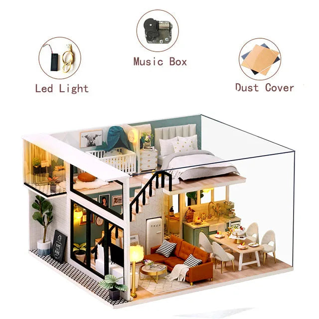 Comfortable Life Miniature Dollhouse