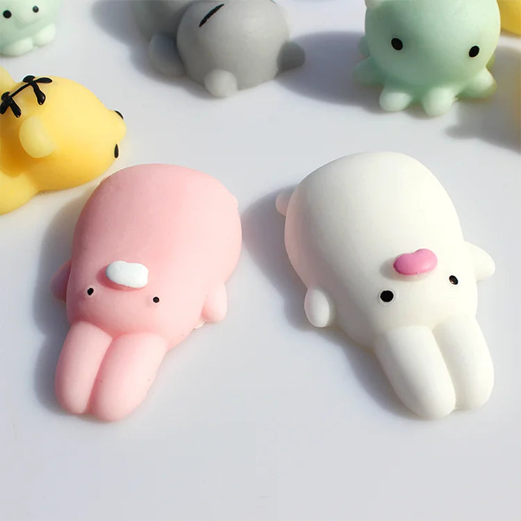 Kawaii Mochi 10 -Squishy Animal Toys 🐼🐰🐣